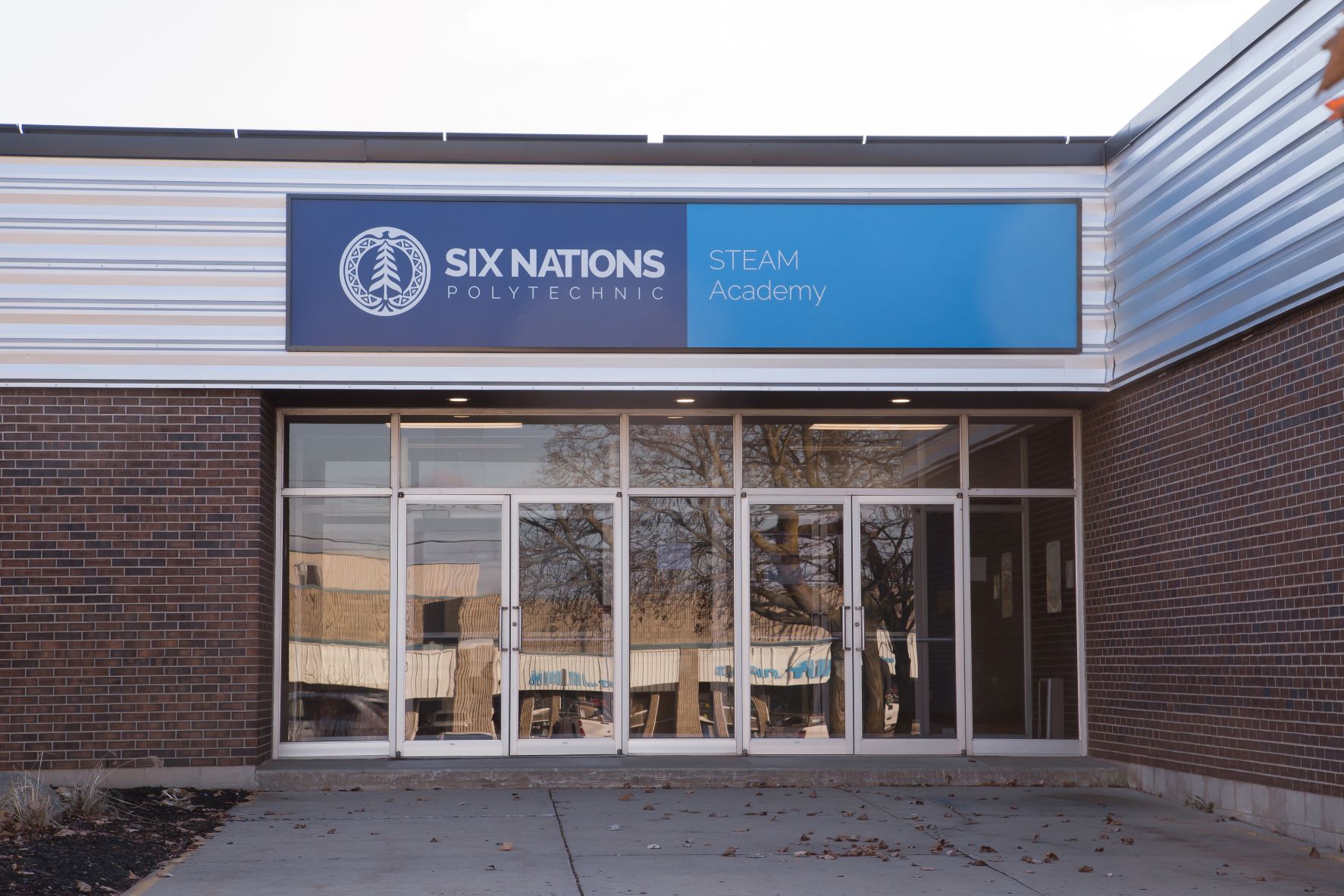 Front entrance to the STEAM Academy.