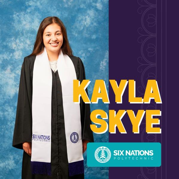 picture of student in graduation robes