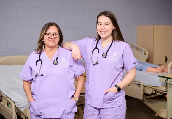 two nursing students