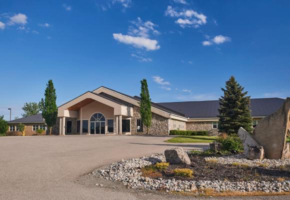 front entrance of six nations campus