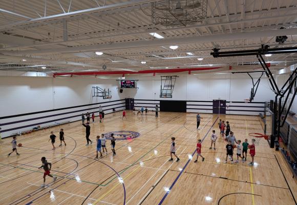 students in gym