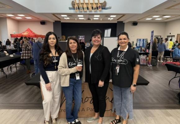 four women standing for a pic