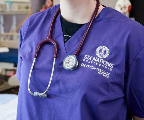 Nurse in scrubs