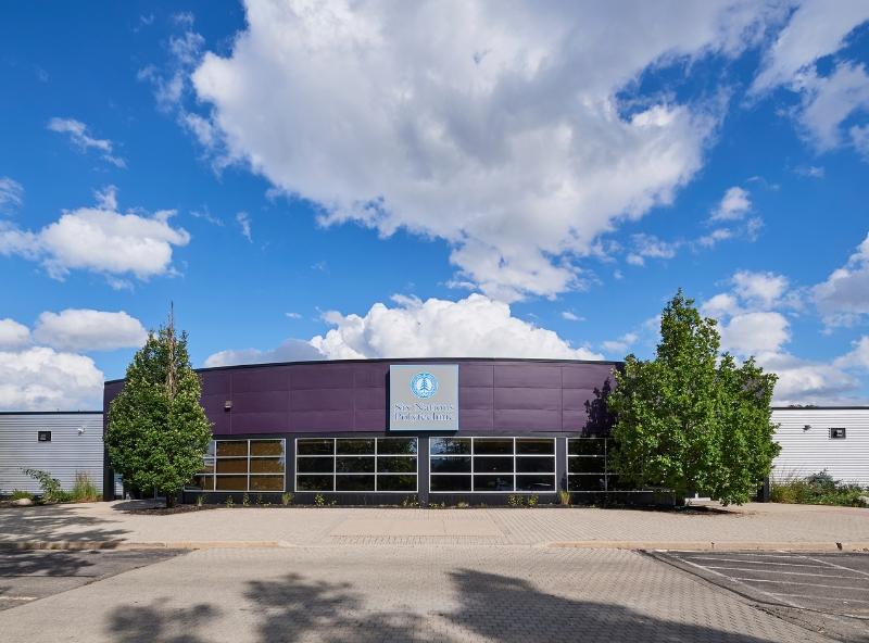 campus building entrance
